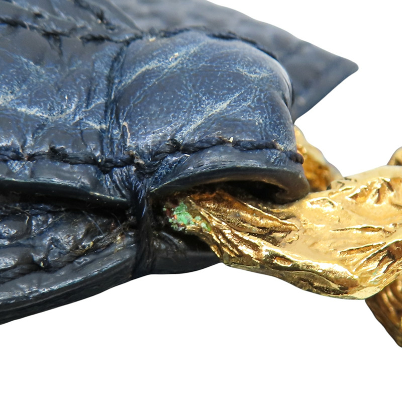 藍色 條紋牛仔布 牛皮 兩用包 金扣【LOUIS VUITTON 路易威登】 M95422-17