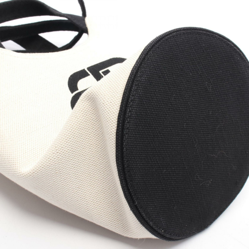 BALENCIAGA Wave XS 斜背包單肩包 619979 帆布 白色黑色 二手-5