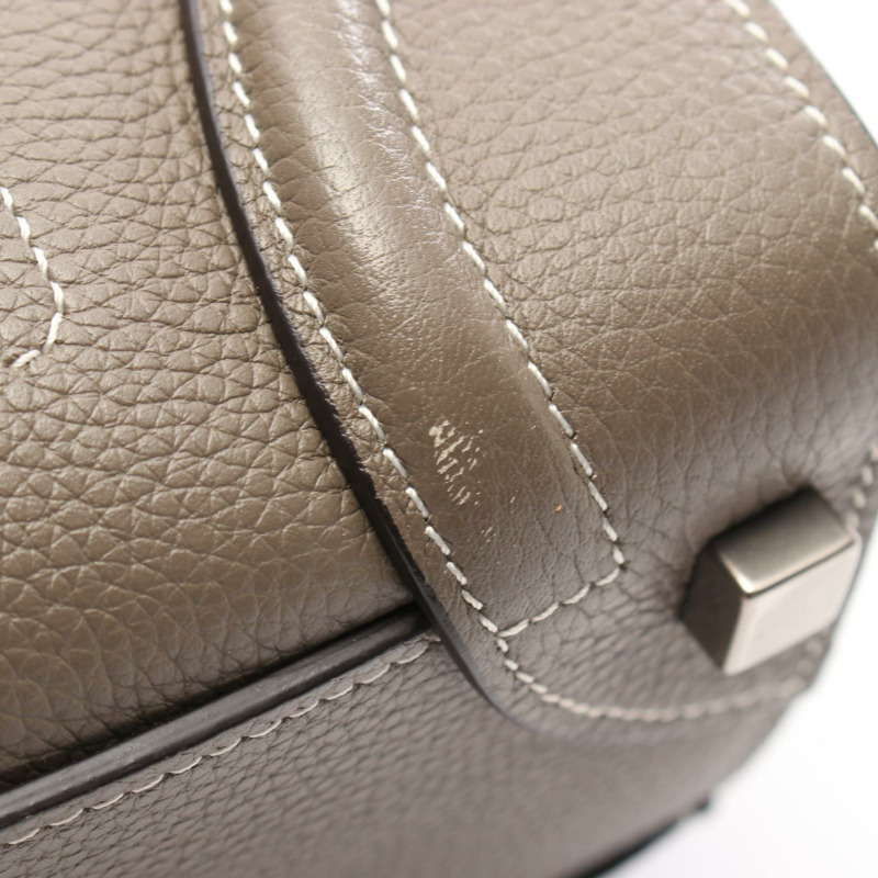 CELINE Luggage 迷你購物托特包 手提包 167793 皮革 棕色 二手 女款-6