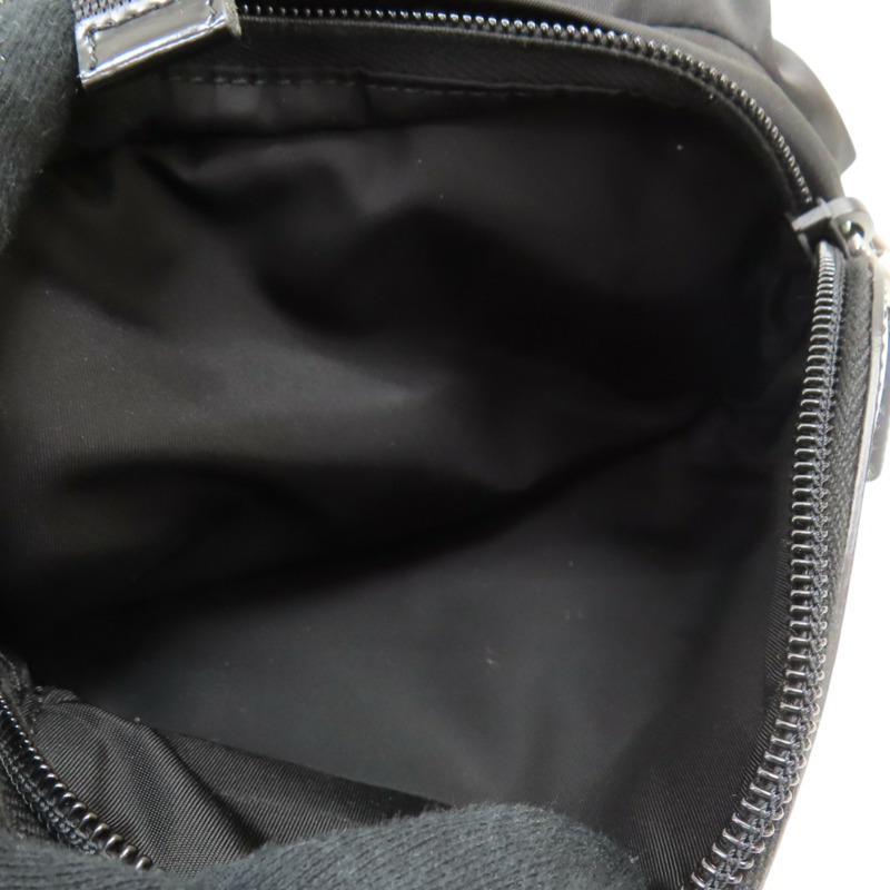 黑色尼龍 牛皮 Re-Nylon 兩用包 銀扣 2VZ107【PRADA 普拉達】 2VZ107-6