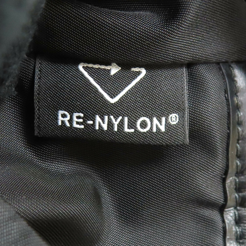 黑色尼龍 牛皮 Re-Nylon 兩用包 銀扣 2VZ107【PRADA 普拉達】 2VZ107-9