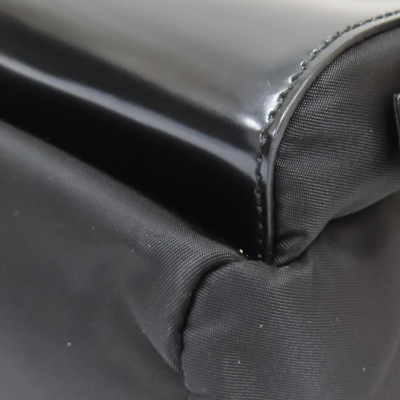 黑色尼龍 牛皮 Re-Nylon 兩用包 銀扣 2VZ107【PRADA 普拉達】 2VZ107-13
