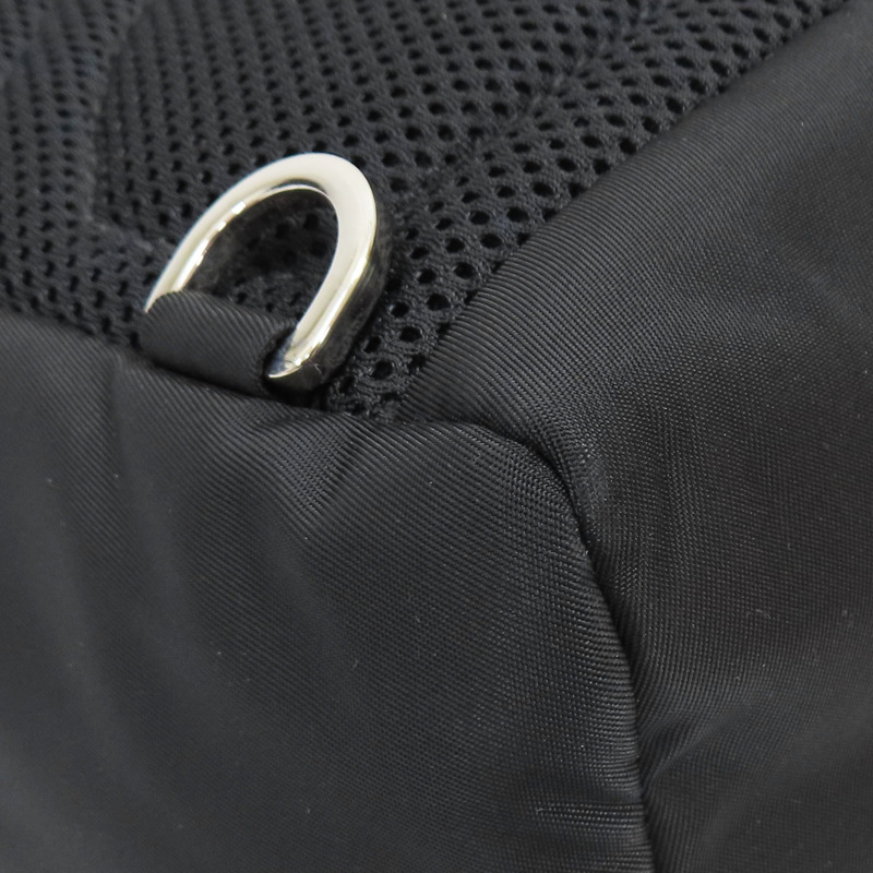 黑色尼龍 牛皮 Re-Nylon 兩用包 銀扣 2VZ107【PRADA 普拉達】 2VZ107-14