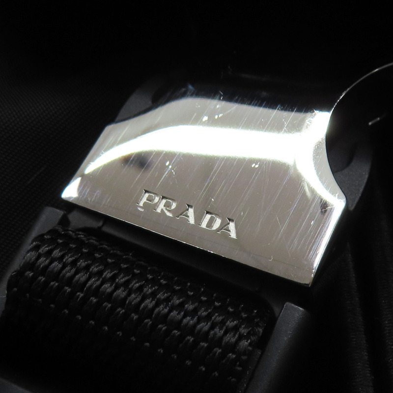 黑色尼龍 牛皮 Re-Nylon 兩用包 銀扣 2VZ107【PRADA 普拉達】 2VZ107-16