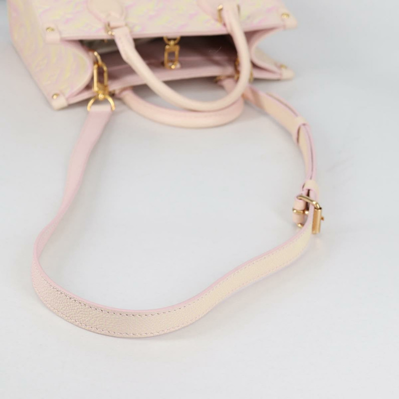 【日本直送】路易威登 Monogram Empreinte On The Go PM 包 2way 粉紅色 M46168 正品 138081M-7