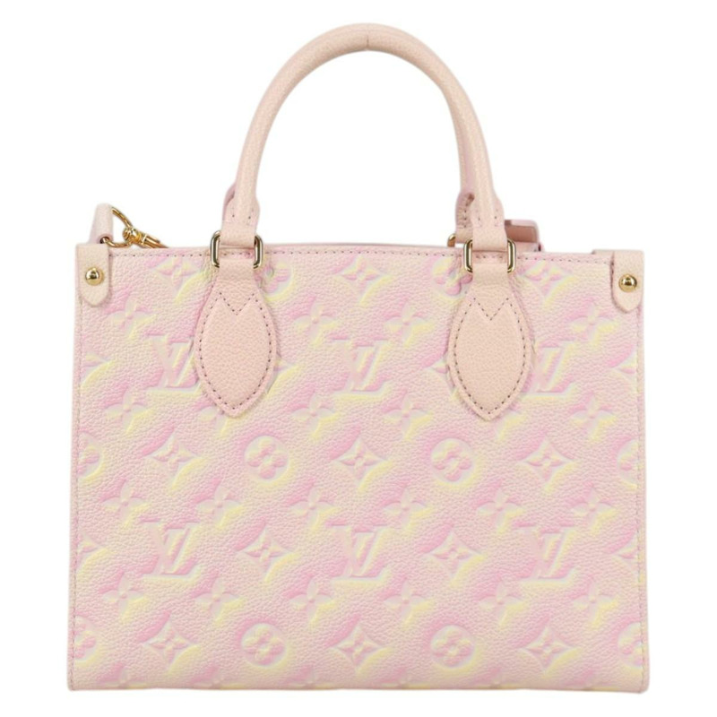 【日本直送】路易威登 Monogram Empreinte On The Go PM 包 2way 粉紅色 M46168 正品 138081M-12