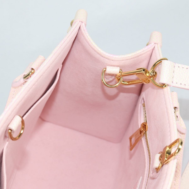 【日本直送】路易威登 Monogram Empreinte On The Go PM 包 2way 粉紅色 M46168 正品 138081M-20