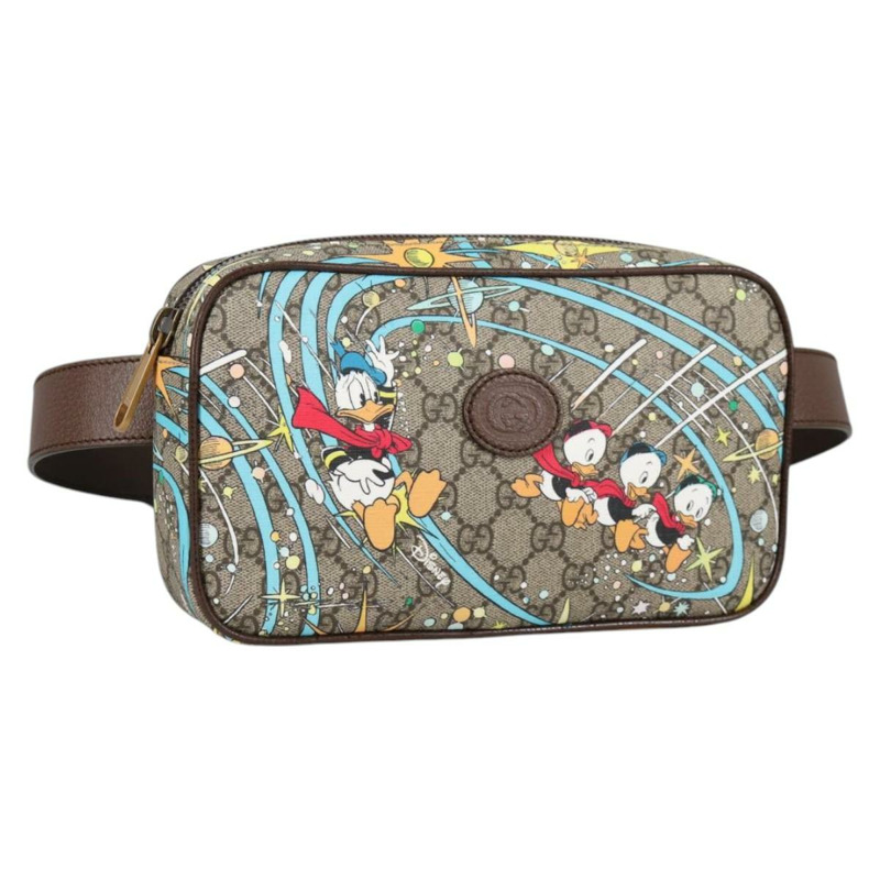 【日本直送】GUCCI GG Supreme 迪士尼合作腰包 PVC 米色 602695 正品 141153M-0