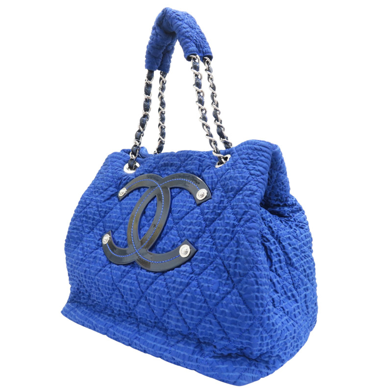 藍色 尼龍帆布 手提包【CHANEL 香奈兒】-2