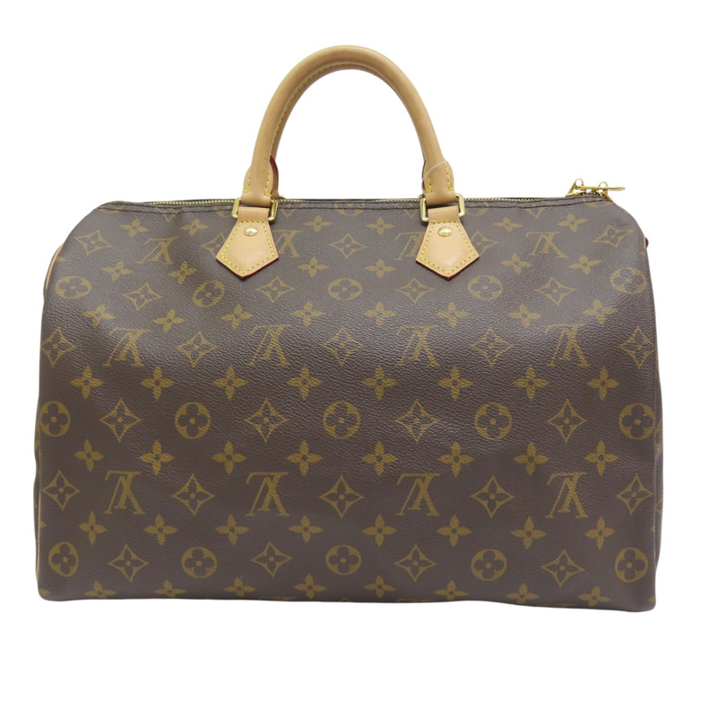 棕色 原花帆布 Speedy Bandouliere 35 两用包【LOUIS VUITTON LV 路易威登】 M46981-1
