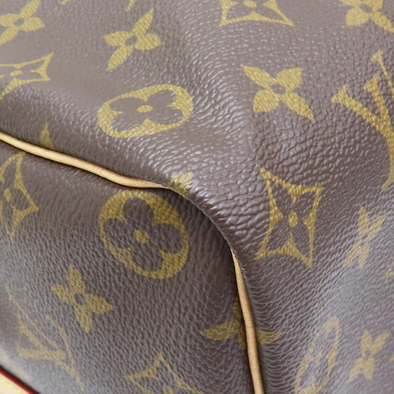棕色 原花帆布 Speedy Bandouliere 35 两用包【LOUIS VUITTON LV 路易威登】 M46981-9