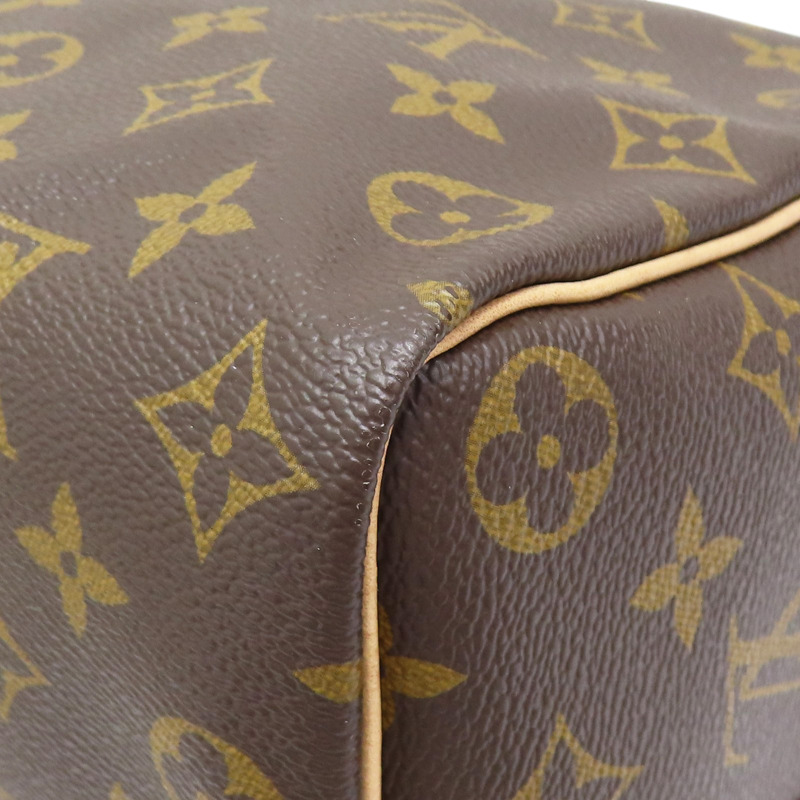 棕色 原花帆布 Speedy Bandouliere 35 两用包【LOUIS VUITTON LV 路易威登】 M46981-12