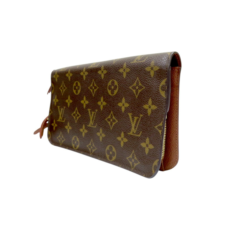棕色 原花帆布 Insolite 二折長夾 M66566【LOUIS VUITTON 路易威登】 M66566-2