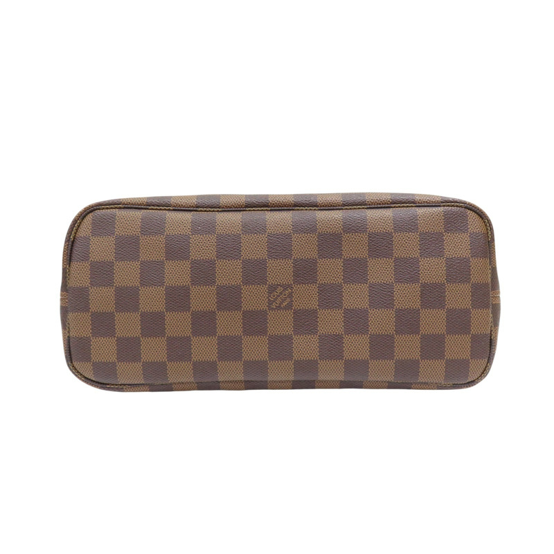 棕色 棋盤格帆布 Neverfull PM 肩背包 N51109 金扣【LOUIS VUITTON 路易威登】 N51109-3