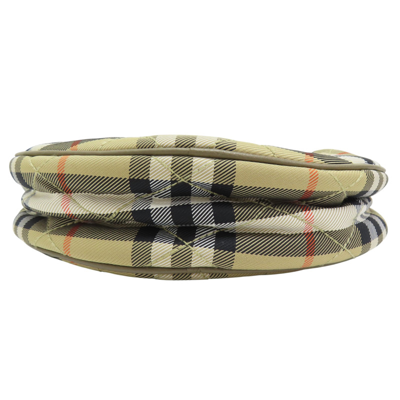 棕色 棉質 經典格紋 肩背包【BURBERRY 巴寶莉】 8111308-3