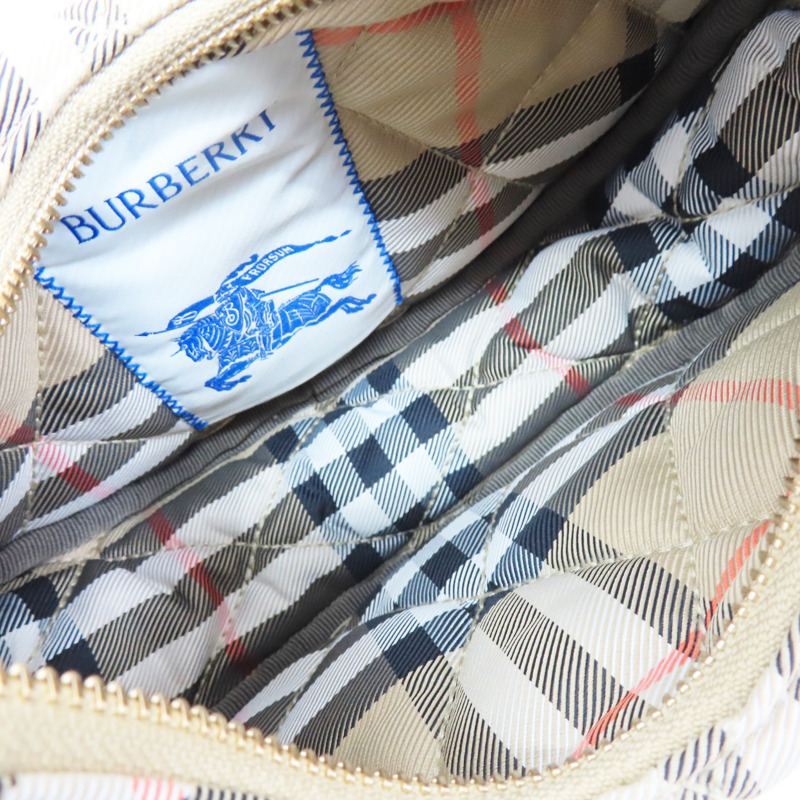 棕色 棉質 經典格紋 肩背包【BURBERRY 巴寶莉】 8111308-4