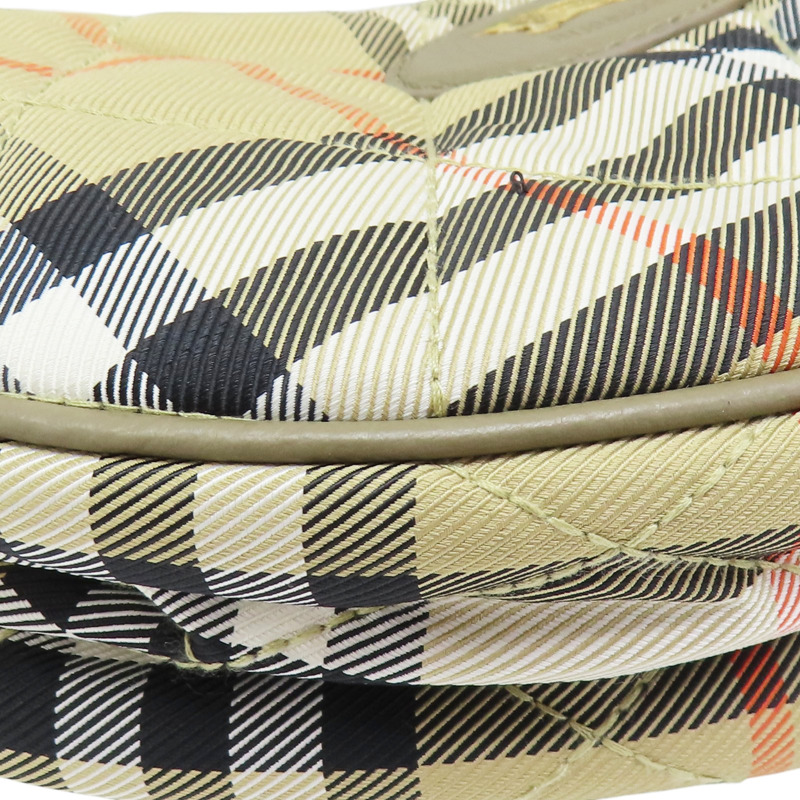 棕色 棉質 經典格紋 肩背包【BURBERRY 巴寶莉】 8111308-8