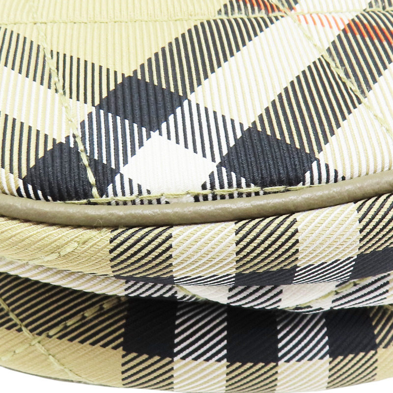 棕色 棉質 經典格紋 肩背包【BURBERRY 巴寶莉】 8111308-10