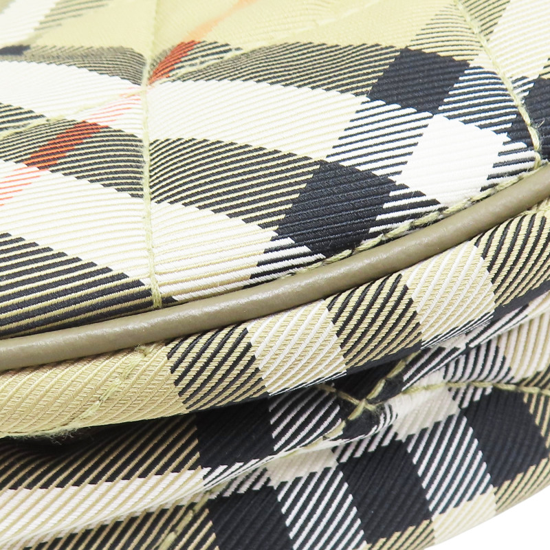 棕色 棉質 經典格紋 肩背包【BURBERRY 巴寶莉】 8111308-11