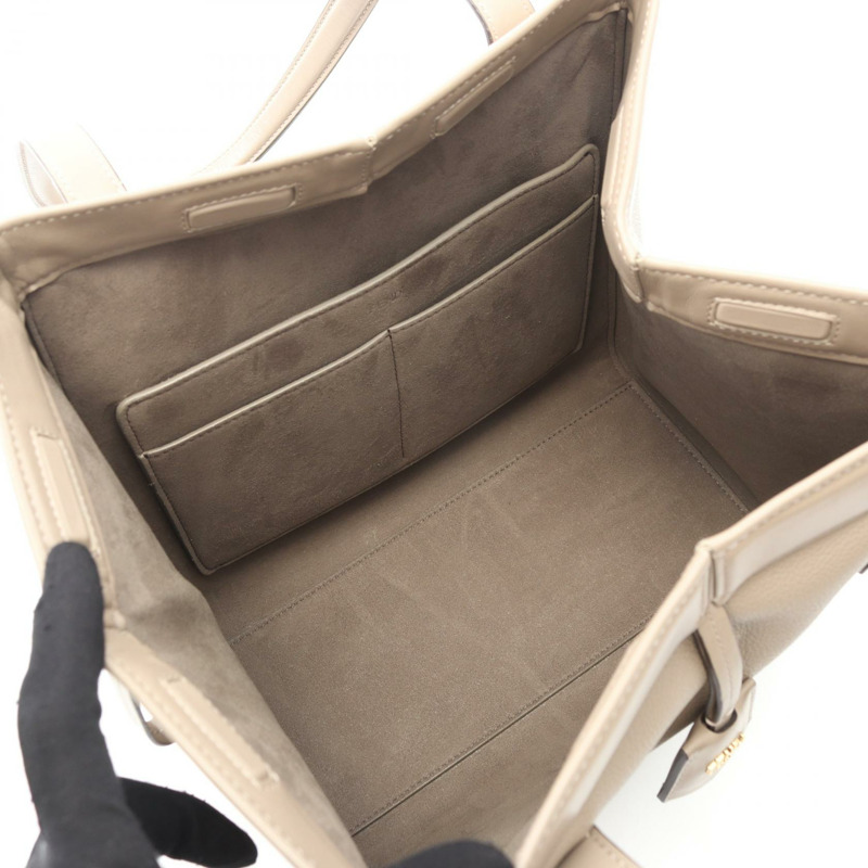 FENDI ORIGAMI 中型托特包肩包 8BH414APZAF11WS 皮革米色二手女款-2
