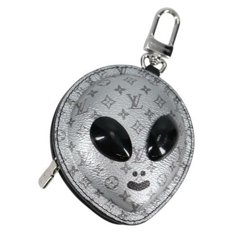 路易威登 Monogram Eclipse Alien 包吊飾 銀色 M02429 正品 yk19436M