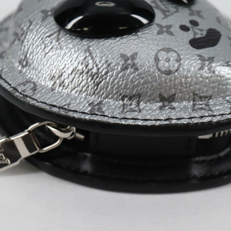 【日本直送】路易威登 Monogram Eclipse Alien 包吊飾 銀色 M02429 正品 yk19436M-13