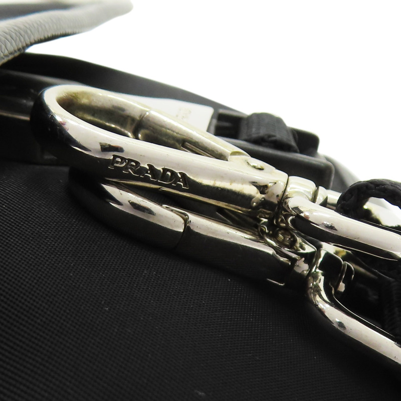 黑色Re-Nylon Saffiano牛皮 肩背包 手機袋 2ZH108【PRADA 普拉達】 2ZH108-14