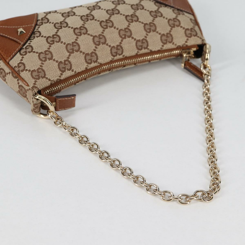 【日本直送】GUCCI GG 帆布鏈條配件袋 米色金色 120940 正品 yk19441V-6