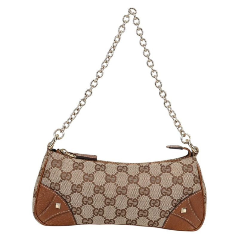 【日本直送】GUCCI GG 帆布鏈條配件袋 米色金色 120940 正品 yk19441V-12
