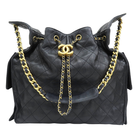 黑色 牛皮 25 中型 肩背包【CHANEL 香奈兒】 AS5311