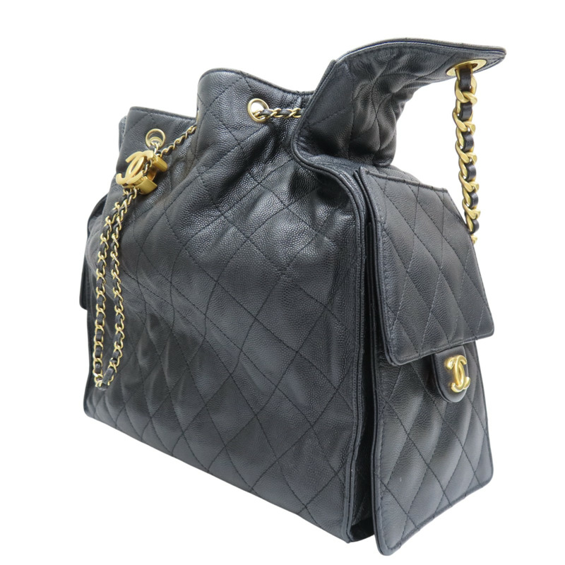 黑色 牛皮 25 中型 肩背包【CHANEL 香奈兒】 AS5311-2