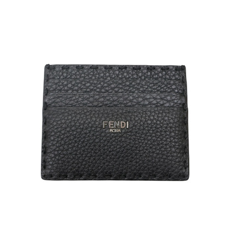 黑色 牛皮 Selleria 卡夾 【FENDI 芬迪】 7M0164