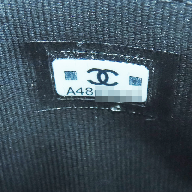 黑色 菱格紋 荔枝牛皮 扣式名片夾 金扣【CHANEL 香奈兒】 AP0214 Y01864 C3906-6