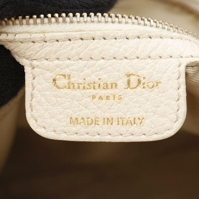 Christian Dior Canage 手提包 皮革 米色 二手 女士-3