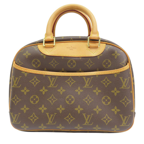 棕色 原花 PVC塗層帆布 小珍包 手提包【LOUIS VUITTON LV 路易威登】 M42228