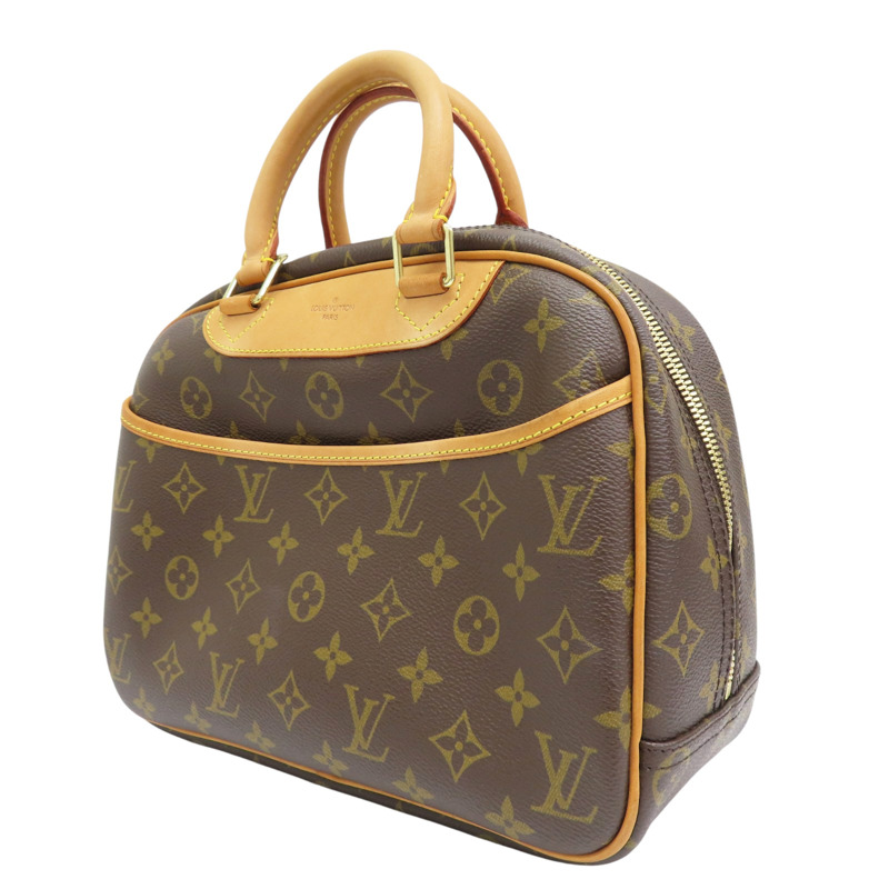 棕色 原花 PVC塗層帆布 小珍包 手提包【LOUIS VUITTON LV 路易威登】 M42228-2