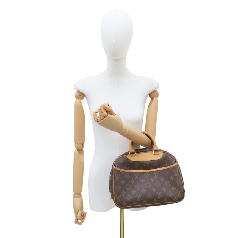 棕色 原花 PVC塗層帆布 小珍包 手提包【LOUIS VUITTON LV 路易威登】 M42228-7