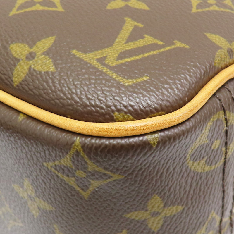 棕色 原花 PVC塗層帆布 小珍包 手提包【LOUIS VUITTON LV 路易威登】 M42228-11