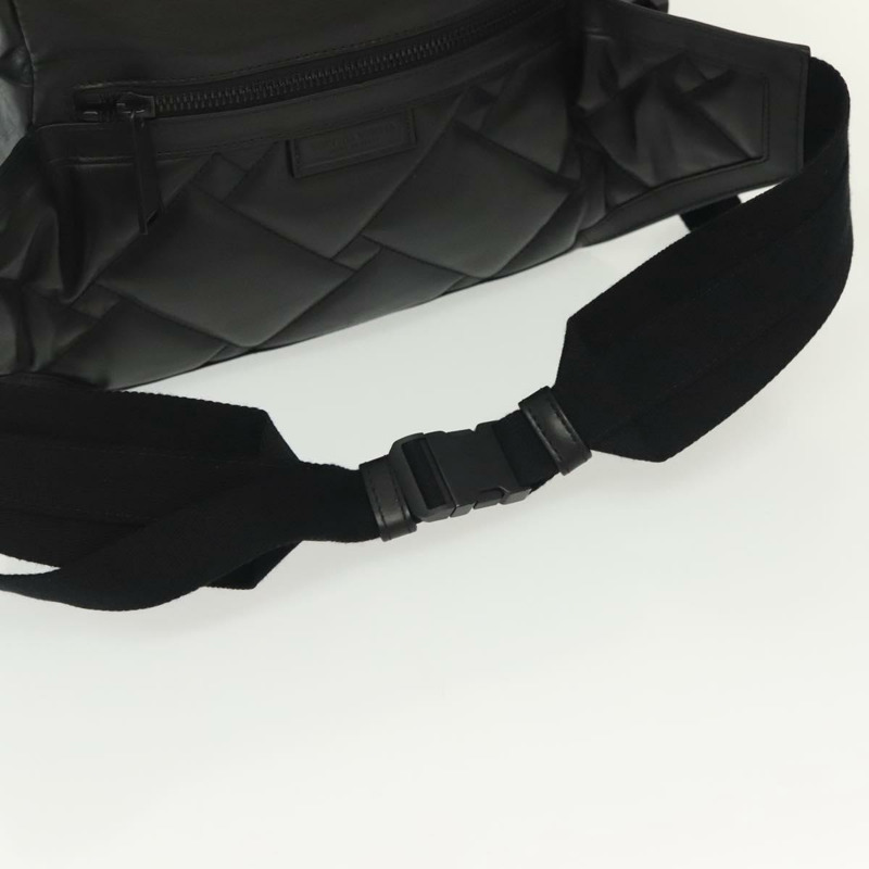 【日本直送】BOTTEGA VENETA 腰包 皮革 黑色 正品 bs29314-6