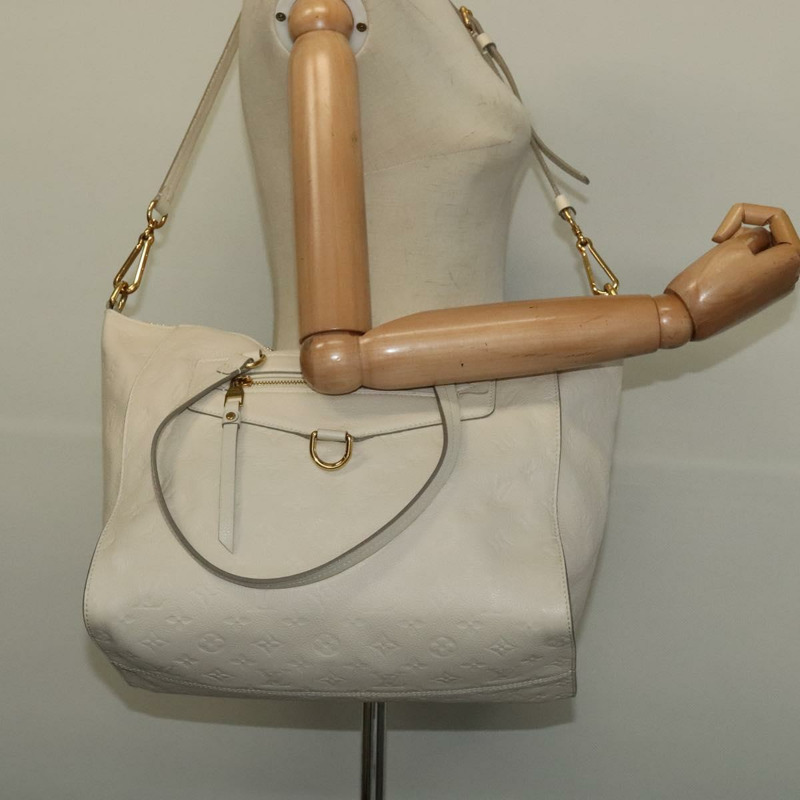 【日本直送】路易威登 Monogram Empreinte Lumineuse PM 包 2way 白 M93411 正品 ep10722-23