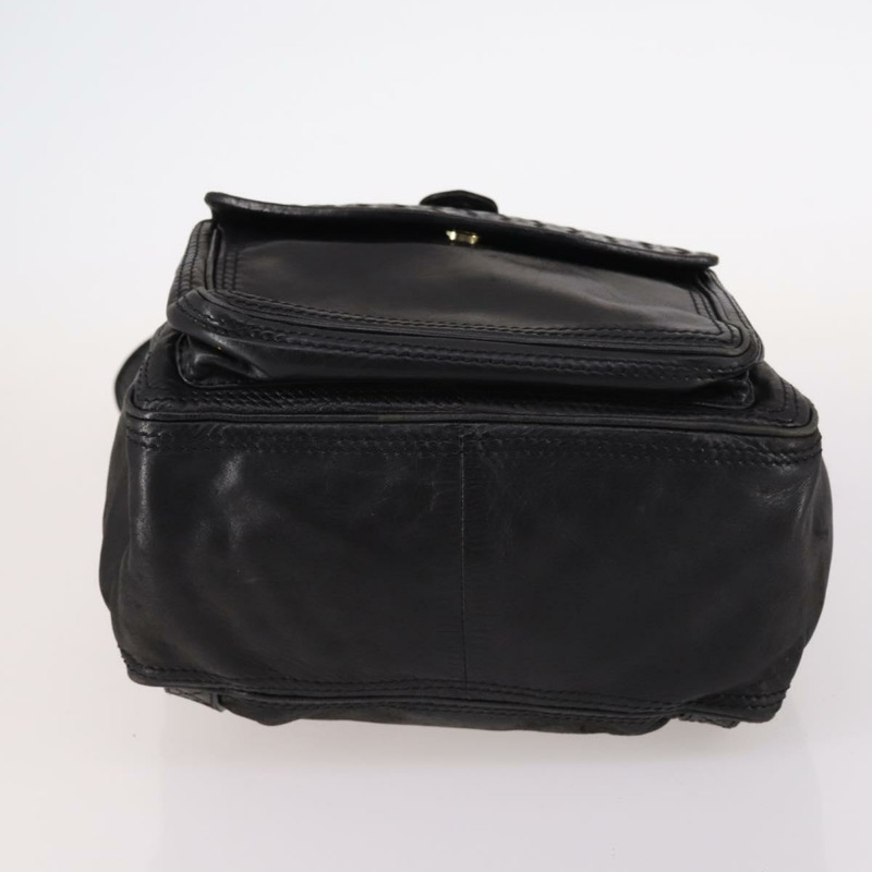 【日本直送】BOTTEGA VENETA INTRECCIATO 背包 皮革 黑金 正品 141914-4