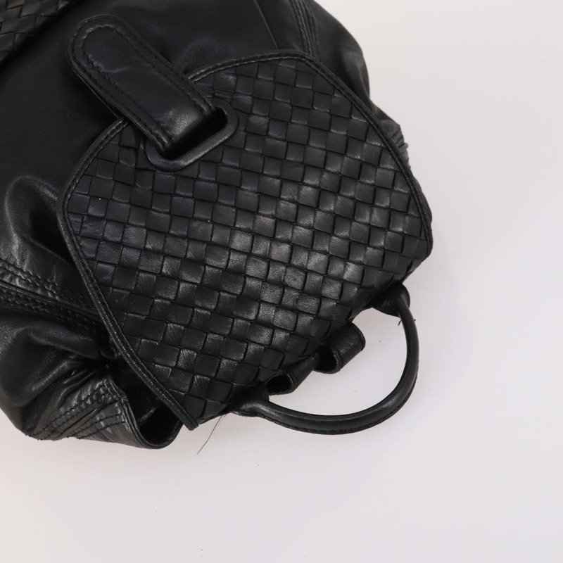 【日本直送】BOTTEGA VENETA INTRECCIATO 背包 皮革 黑金 正品 141914-5
