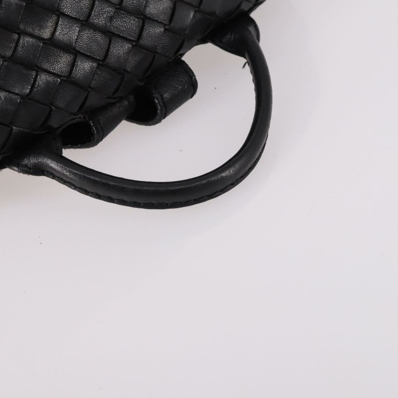 【日本直送】BOTTEGA VENETA INTRECCIATO 背包 皮革 黑金 正品 141914-6
