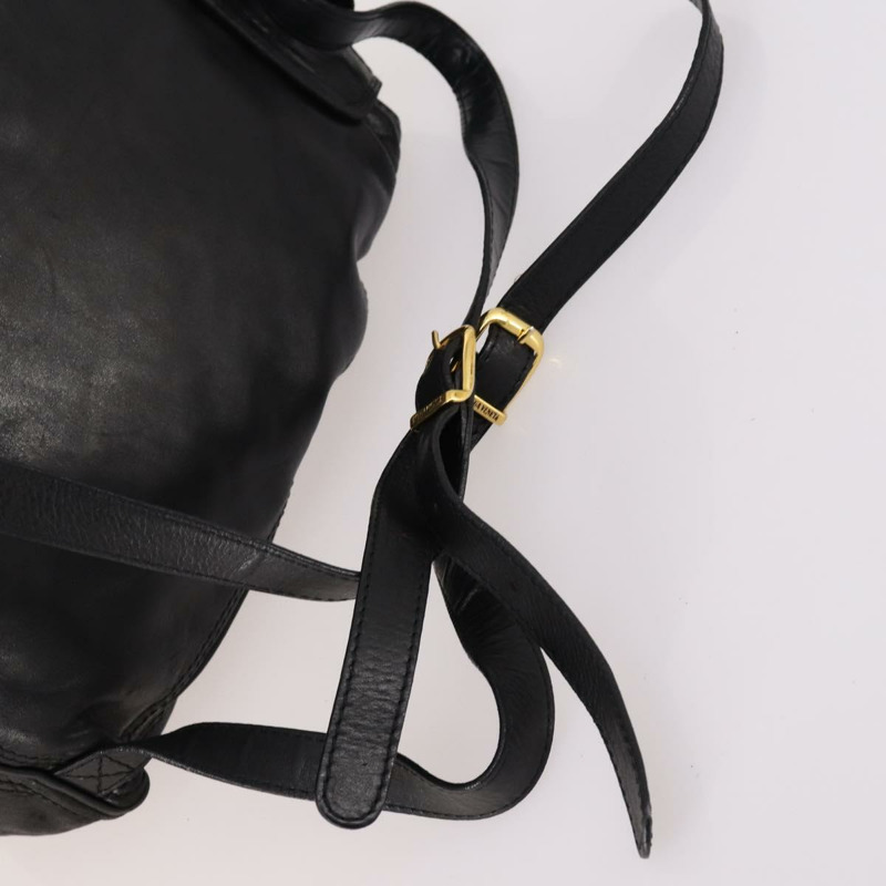 【日本直送】BOTTEGA VENETA INTRECCIATO 背包 皮革 黑金 正品 141914-8