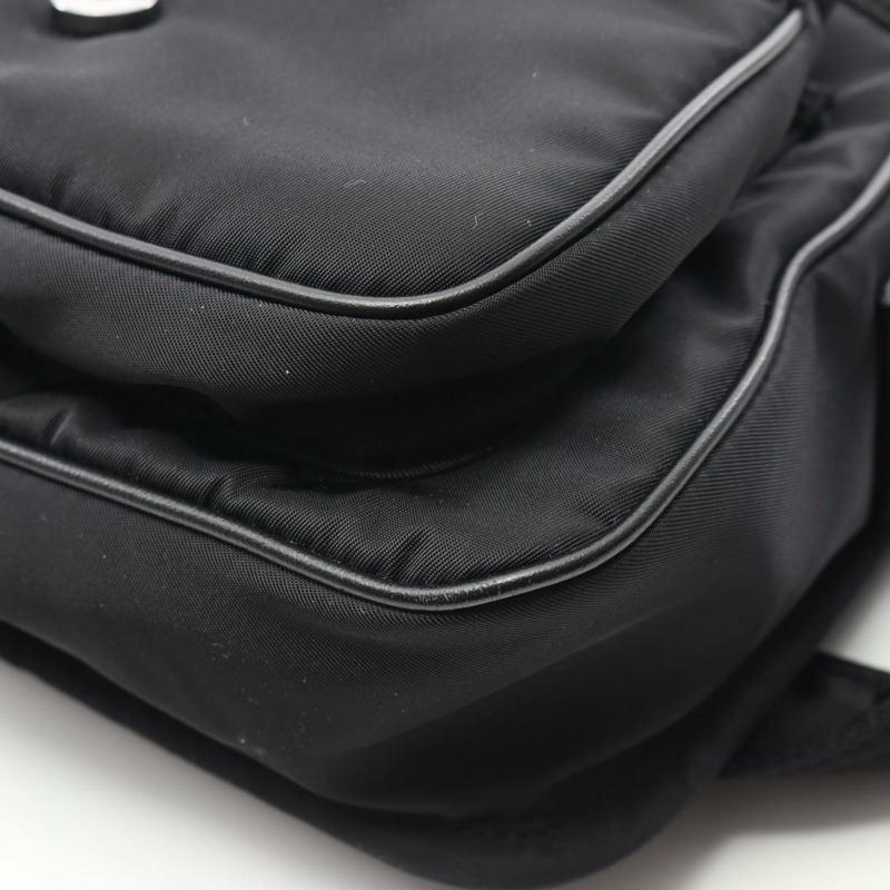 SAINT LAURENT PARIS Niki S 單肩包 776611FACKH1000 尼龍皮革黑色二手-5