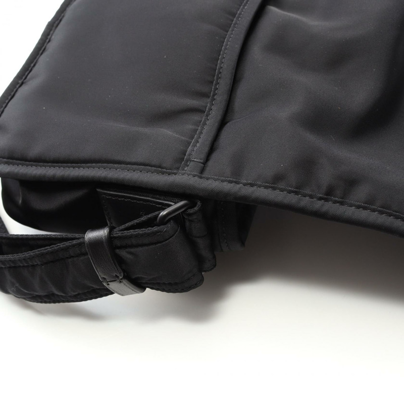SAINT LAURENT PARIS Niki S 單肩包 776611FACKH1000 尼龍皮革黑色二手-6