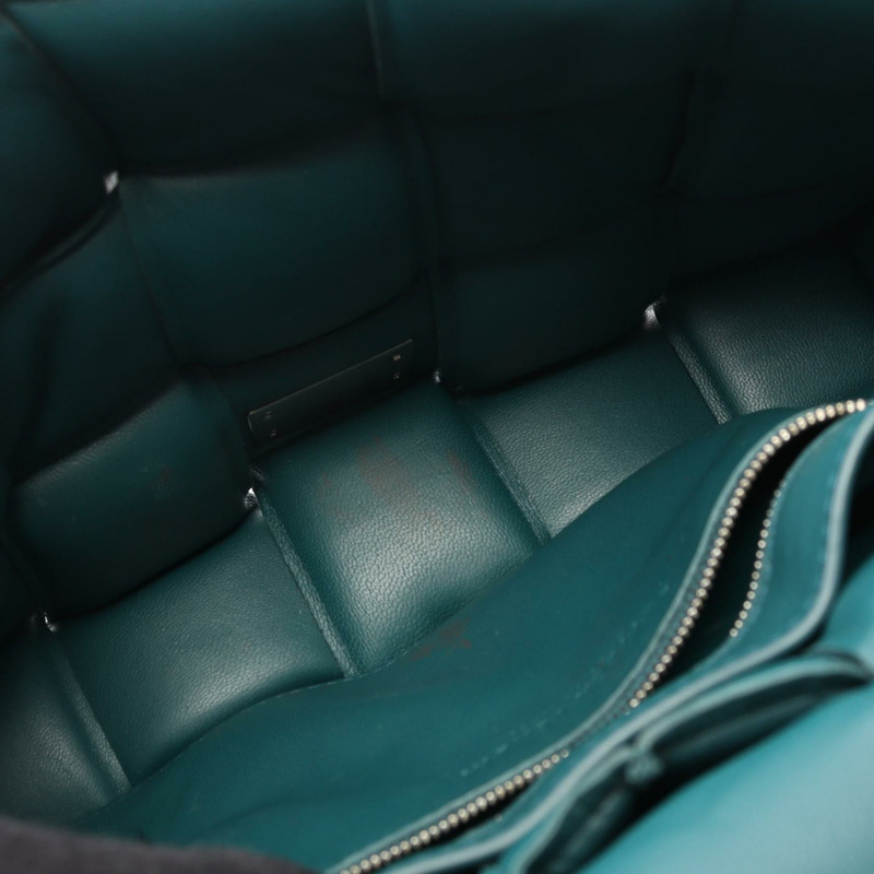 BOTTEGA VENETA Padded Cassette Intrecciato 單肩包 皮革 綠色 二手 女士-7