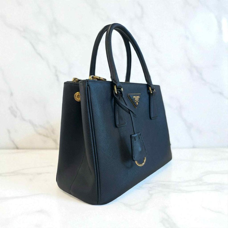 PRADA 防刮牛皮手提兩用包 殺手包 黑色-1