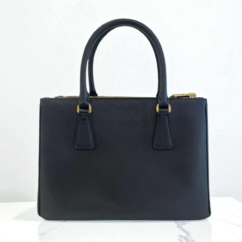 PRADA 防刮牛皮手提兩用包 殺手包 黑色-2