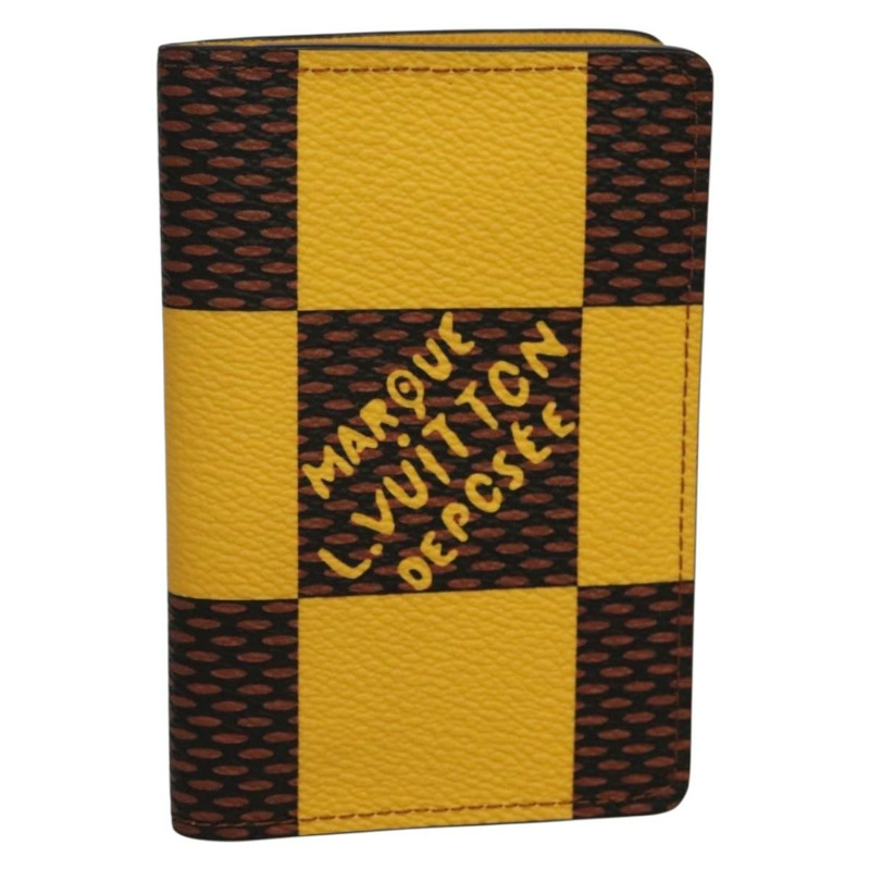 【日本直送】路易威登 Damier Pop Organizer De Poch 卡包 黃色 N40596 正品 134907M-0